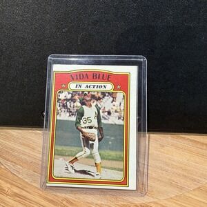 1972 TOPPS  #  170 IN ACTION  VIDA BLUE    BASEBALL‎ CARD